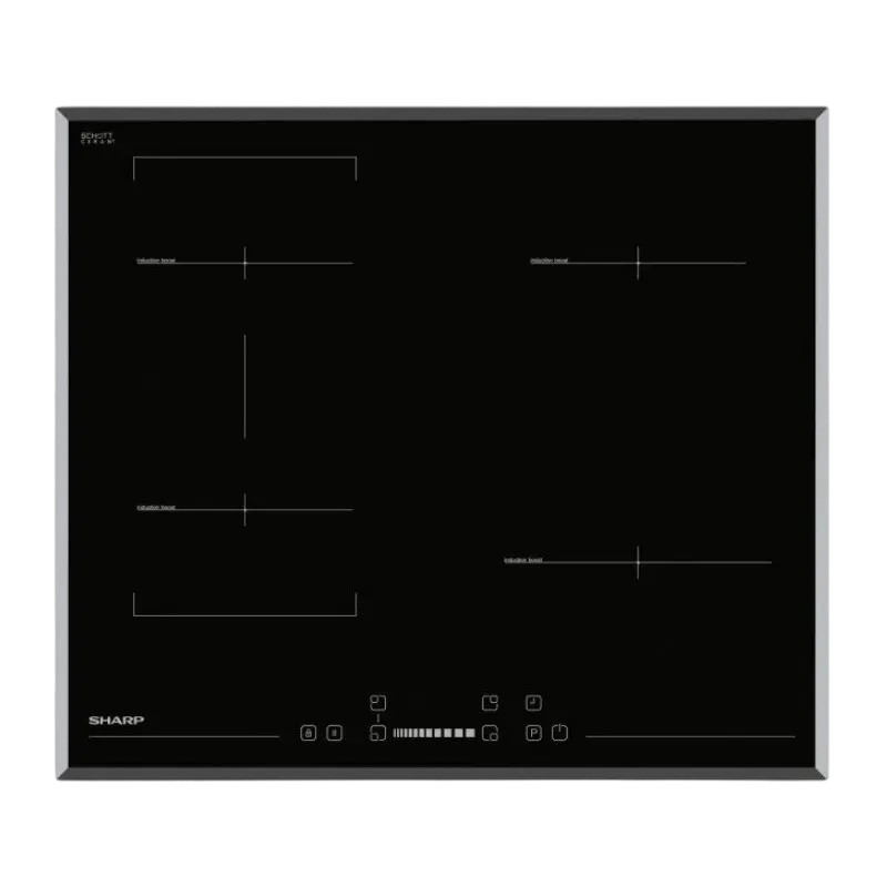 Plită cu inducție Sharp KH6I27CS00EU, Negru