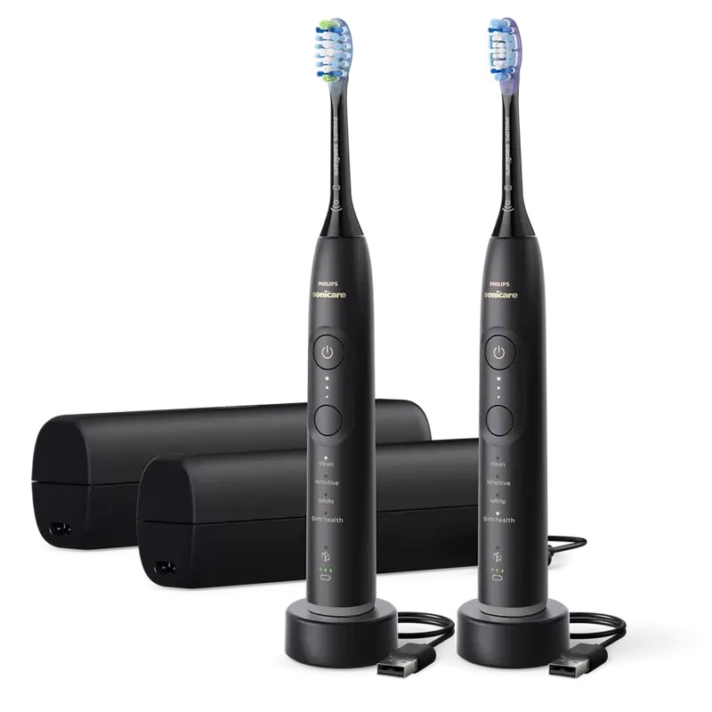Электрическая звуковая зубная щетка Philips HX7429/03, Чёрный