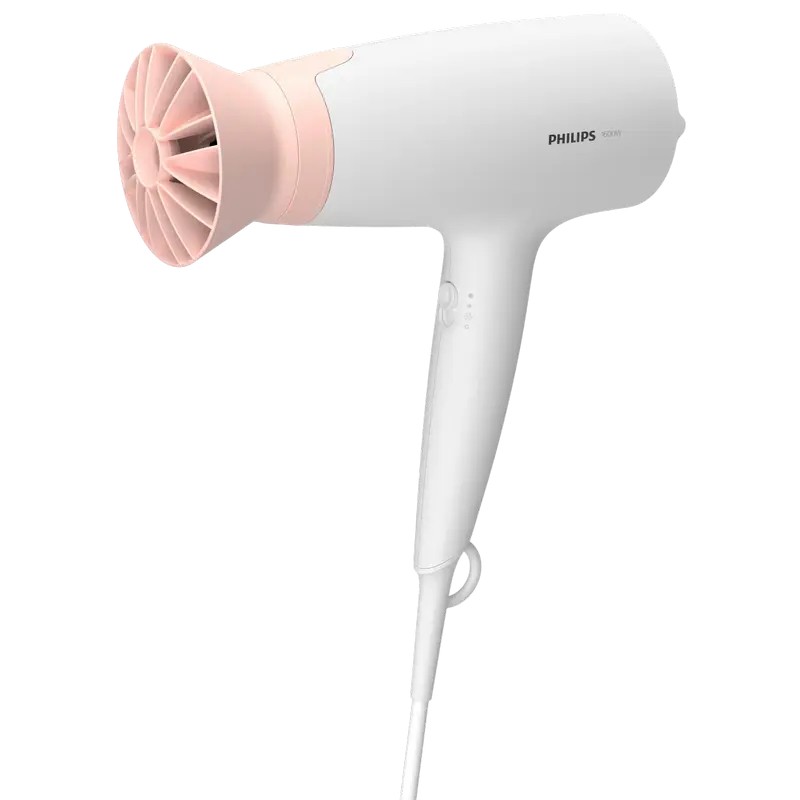 Uscător de păr Philips BHD300/00, 1600W, Alb | Roz