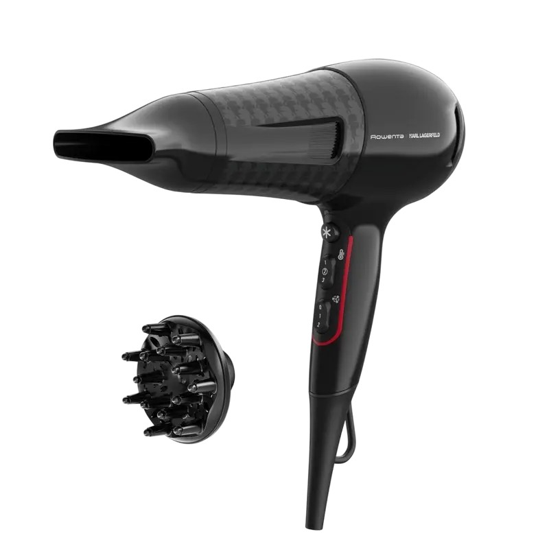 Фен Rowenta CV591LF0, 2100Вт, Чёрный