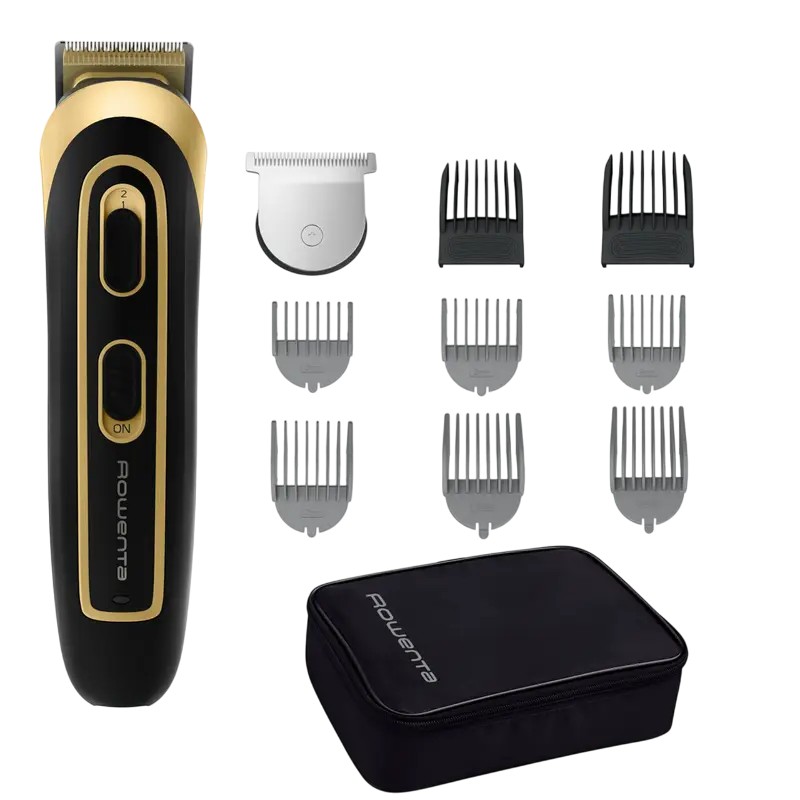 Trimmer pentru bărbați Rowenta TN9118F0, Negru | Auriu