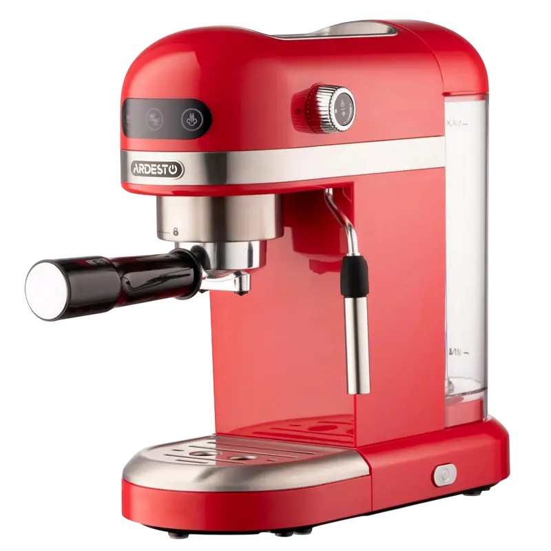 Кофеварка рожковая Ardesto YCM-E1501, 1350Вт, Красный