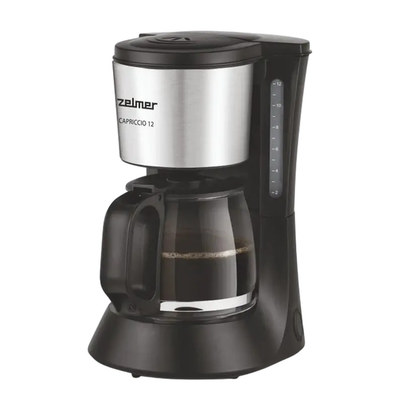 Капельная кофеварка Zelmer ZCM1200, 680Вт, Черный