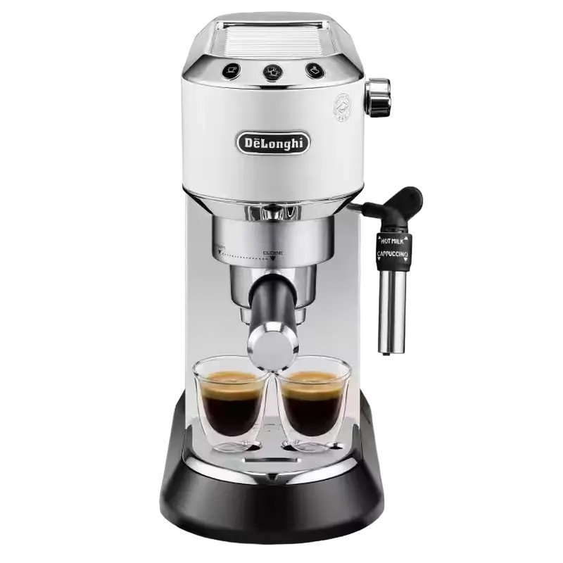Кофеварка рожковая DeLonghi Dedica Pump Espresso, 1300Вт, Белый