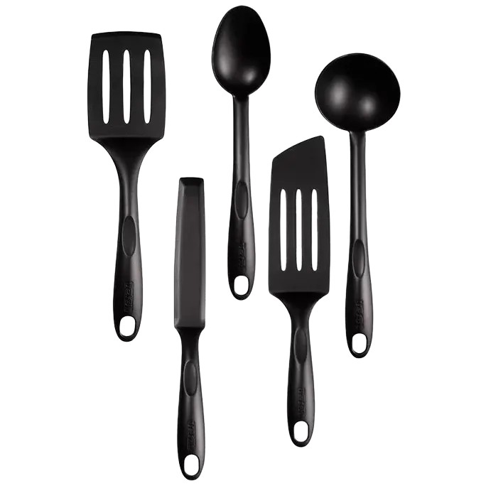 Set de ustensile de bucătărie Tefal Bienvenue, Negru