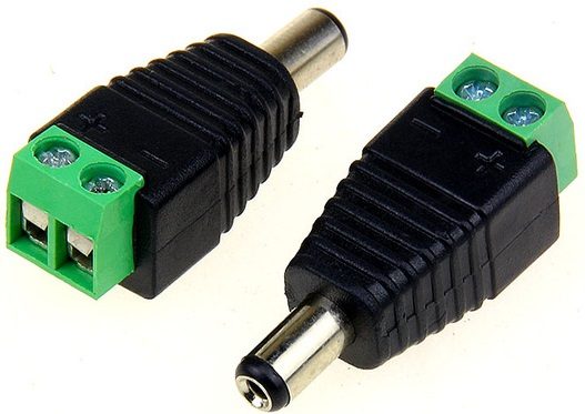 Коннектор DC/M Mufa alimentare (Tata). Conector cu surub.