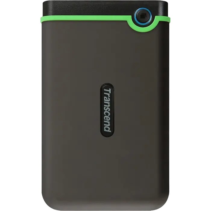 Dispozitiv de stocare HDD portabil extern Transcend StoreJet 25M3C, 2 TB, Iron Gray (TS2TSJ25M3C)