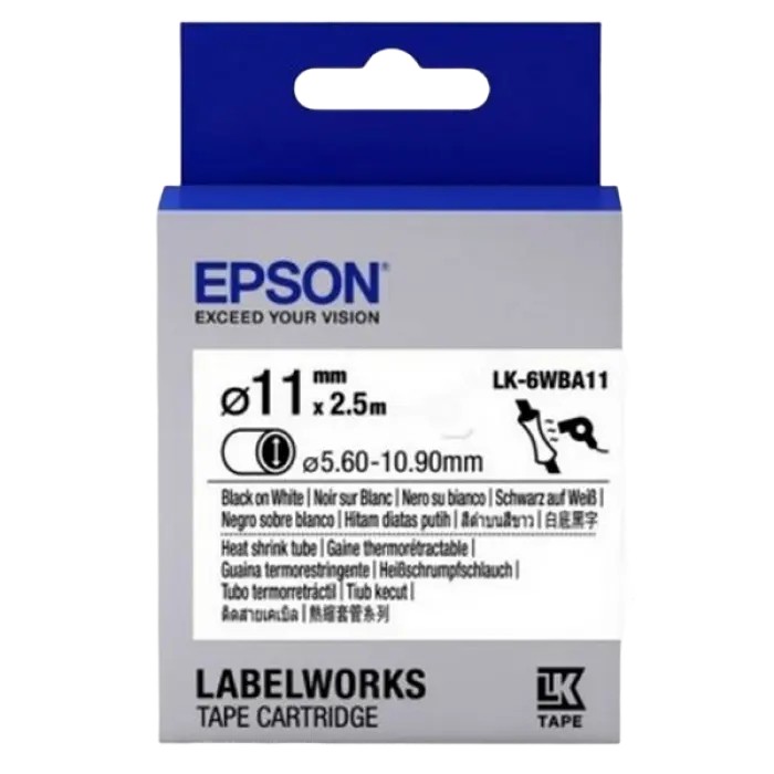Картридж с лентой Epson LK-6WBA11, 24 мм x 2,5 м
