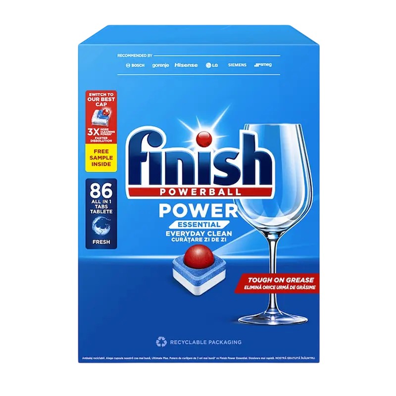 Tablete Finish Essential Fresh 86 buc