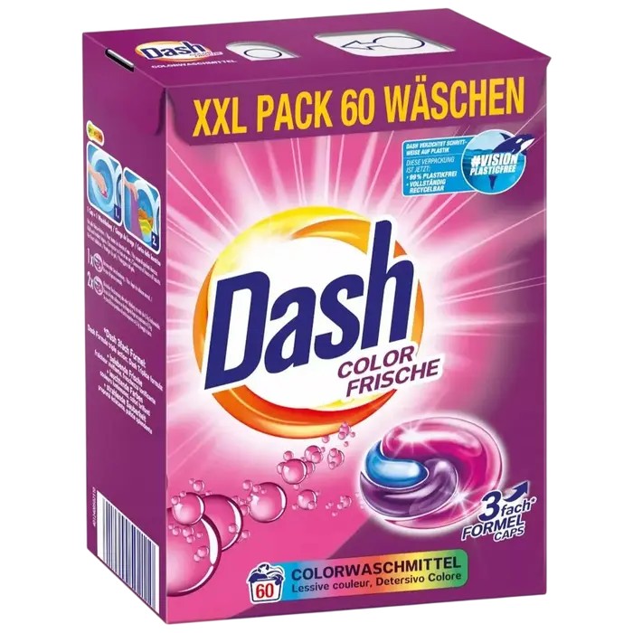 Капсулы д/стирки DASH Capsule Color 60sp AM01872