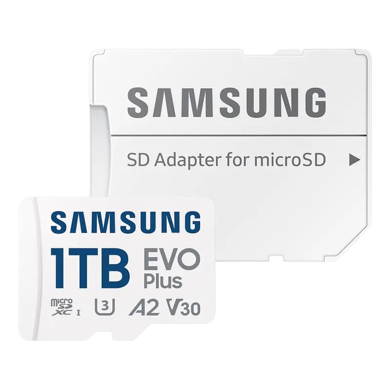 1.0TB MicroSD (Class 10) UHS-I (U3) +SD adapter, Samsung EVO Plus 2024 "MB-MC1T0SA" (R:160MB/s)
Capacitate stocare:  1024 GB
Tip Card de memorie:  MicroSD 
Clasa de viteză SD:  Class 10 
Viteza ma