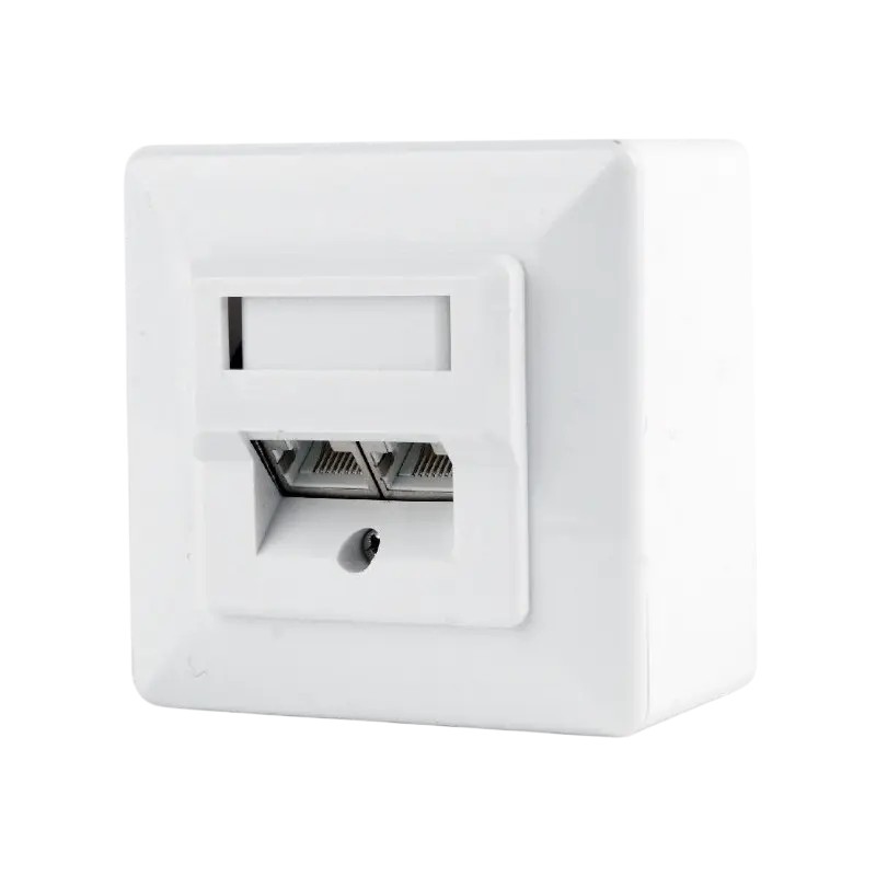 Conector 2xRJ45 Surface Box 2 port STP Cat.6, MWS-2S6-01
