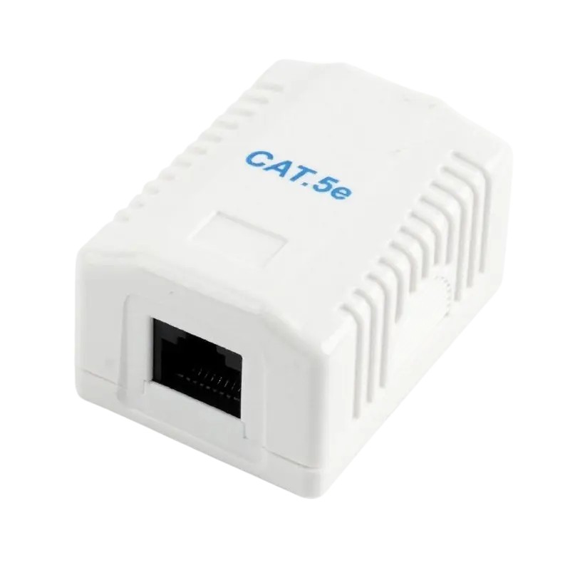 Коннектор 1xRJ45 Surface mount box 8P8C/UTP CAT.5e/KRONE, NCAC-1U5E-01