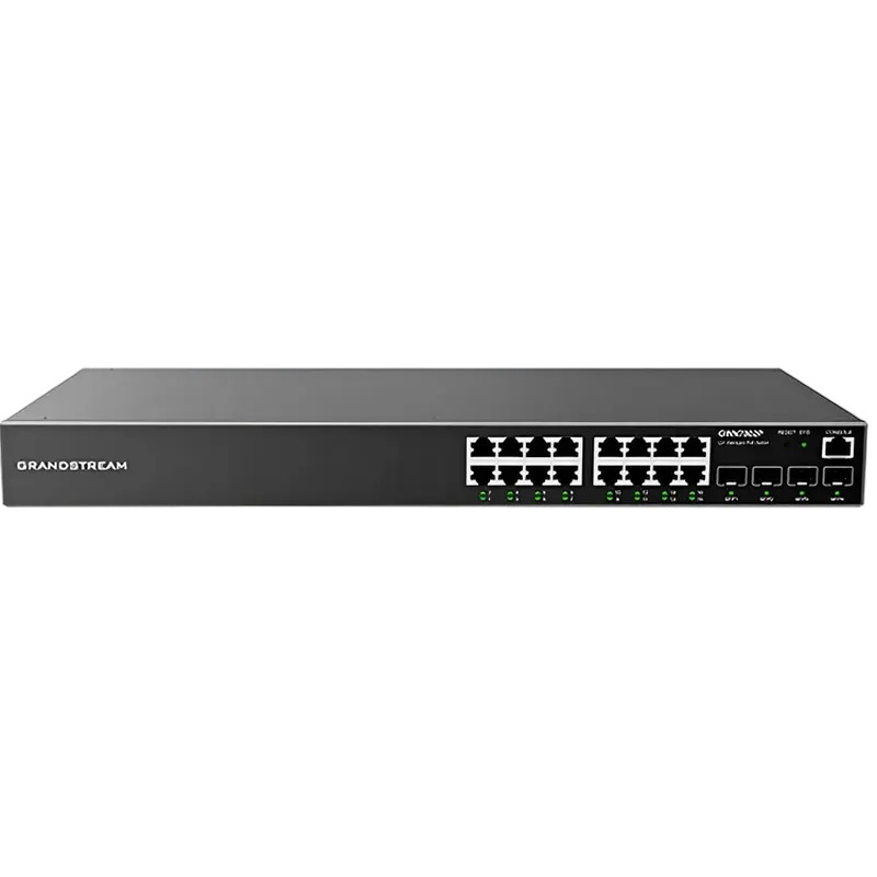 Коммутатор 16-port 10/100/1000Mbps Managed Switch Grandstream "GWN7802", 4xSFP expansion slot