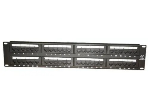 Патч-панель 48 ports UTP Cat.5e patch panel, 2U, LY-PP5-06