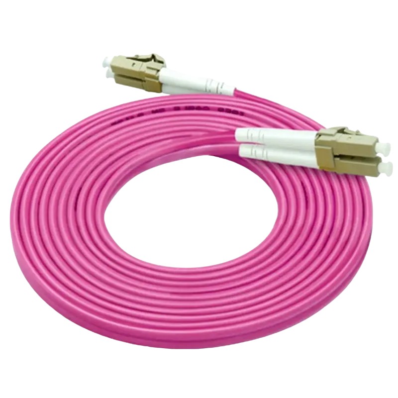 Fiber optic patch cords, Multimode OM4, LC-LC Duplex,10M