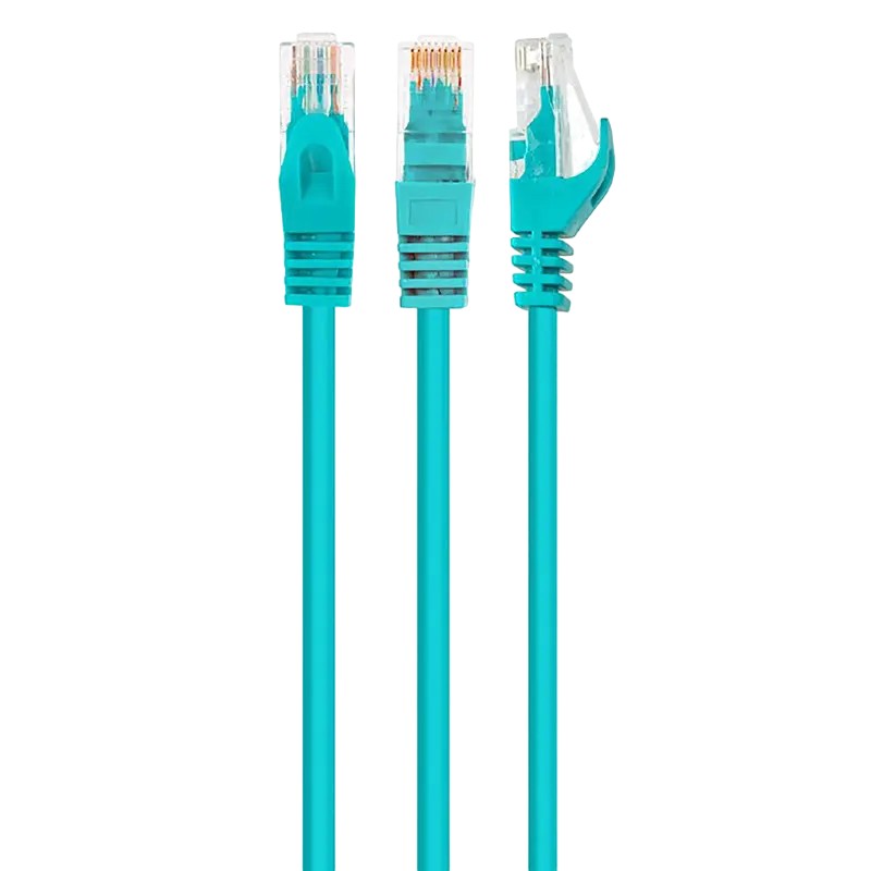 Cablu Ethernet Patch Cord Cat.6/UTP  1m, Green, PP6U-1M/G, Cablexpert, Stranded Unshielded