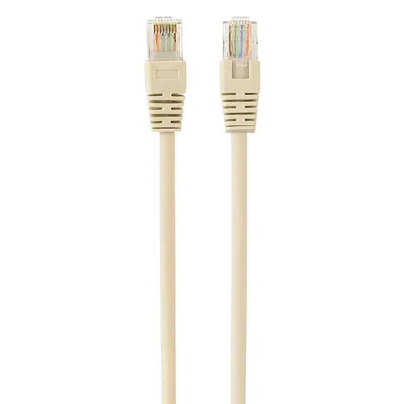 Cablu Ethernet 1.5m, Patch Cord  Gray  PP12-1.5M, Cat.5E, Cablexpert, molded strain relief 50u" plugs