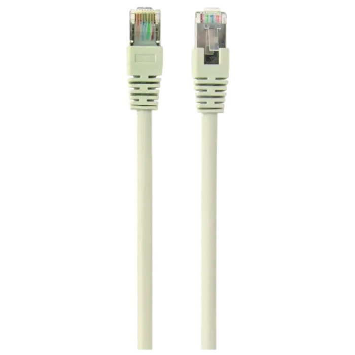 Cablu Ethernet 7.5m, FTP Patch Cord  Gray, PP22-7.5M, Cat.5E, Cablexpert, molded strain relief 50u" plugs