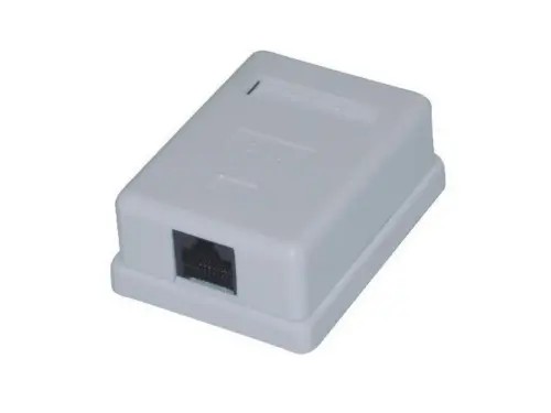 Коннектор 1xRJ45 Surface Box UTP Cat.5e  LY-SB01A