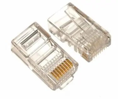 Conector RJ45 Modular Plug, Cat.5E, Long Type, 3u" Gold plated, 100pcs/bag