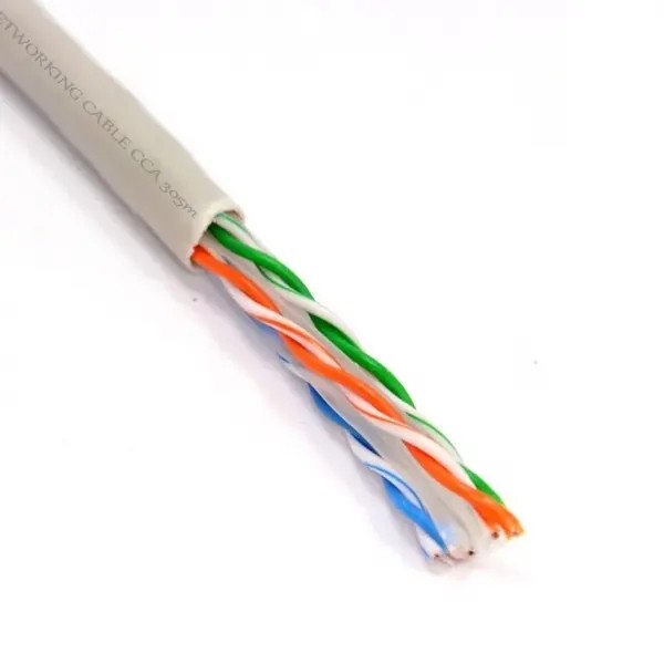 Кабель Ethernet Cable FTP Cat.5E, 305m, CCA,24awg 4X2X1/0.52, solid gray, APC Electronic
