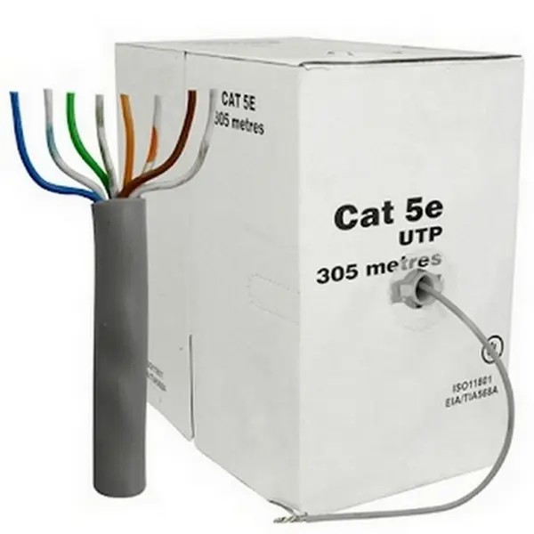 Cablu Ethernet Cable  UTP  Cat.5E, 305m, CCA,24awg 4X2X1/0.50, solid gray, APC Electronic