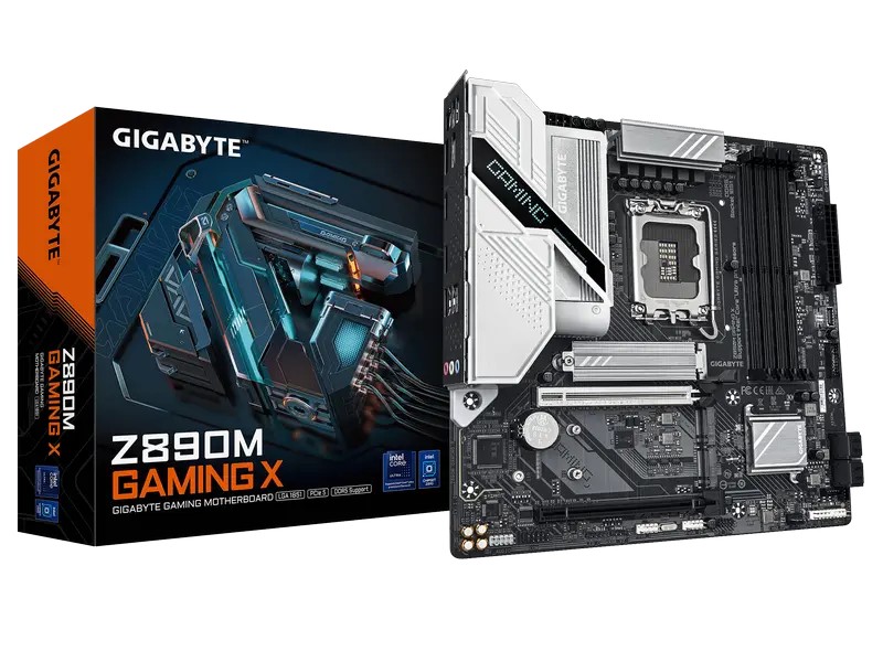 Материнская плата Gigabyte Z890M GAMING X, LGA1851, Intel Z890, Micro-ATX