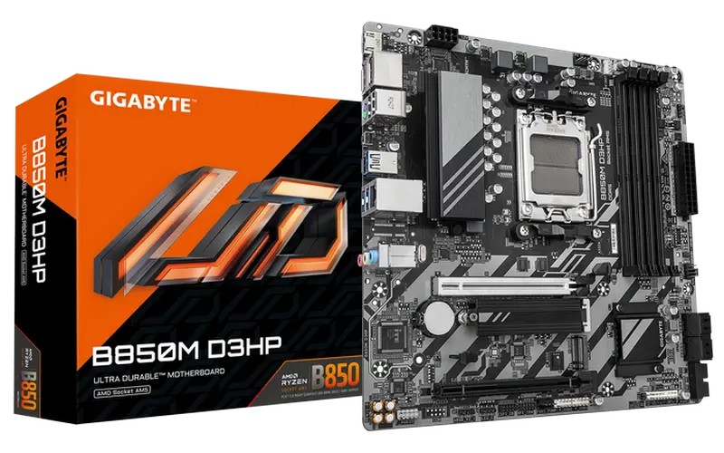 Placă de bază Gigabyte B850M D3HP, AM5, AMD B850, Micro-ATX