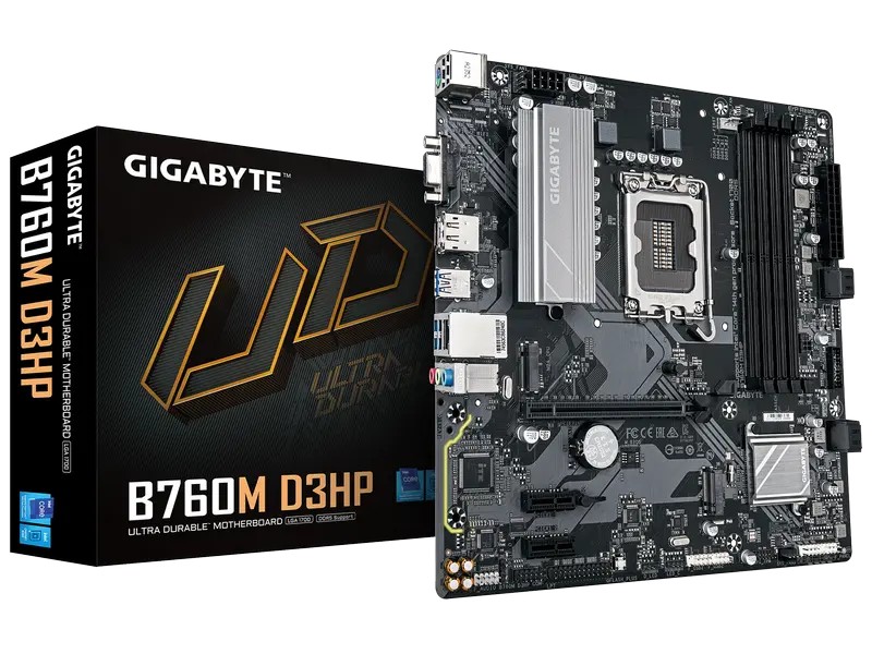 Placă de bază Gigabyte B760M D3HP, LGA1700, Intel B760, Micro-ATX