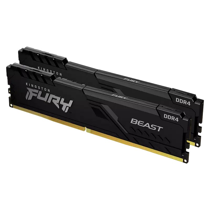 Оперативная память Kingston FURY Beast, DDR4 SDRAM, 3200 МГц, 64Гб, KF432C16BBK2/64