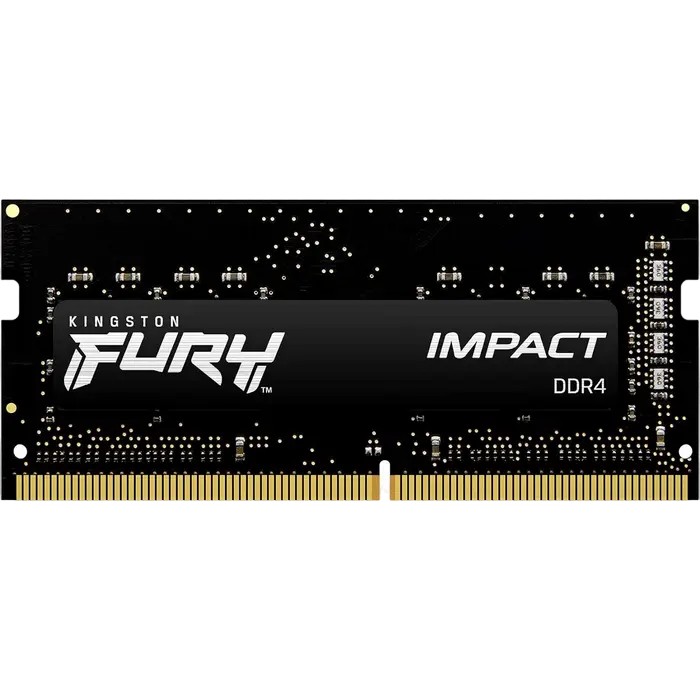Оперативная память Kingston FURY Impact, DDR4 SDRAM, 3200 МГц, 16Гб, KF432S20IB/16