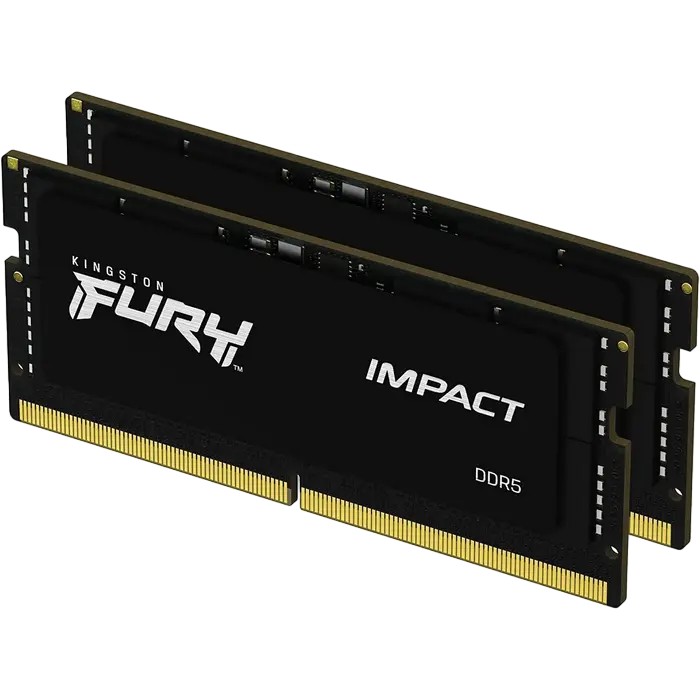Оперативная память Kingston FURY Impact, DDR5 SDRAM, 6000 МГц, 32 Гб, KF560S38IBK2-32