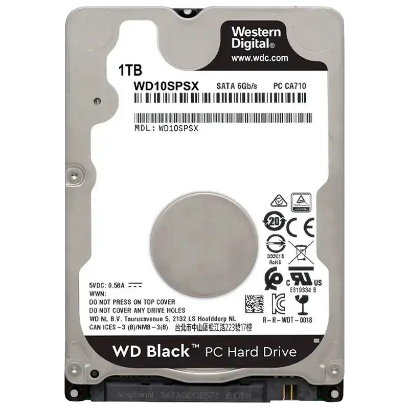 Жесткий диск Western Digital WD Black, 2.5"/7 мм, 1 ТБ <WD10SPSX>