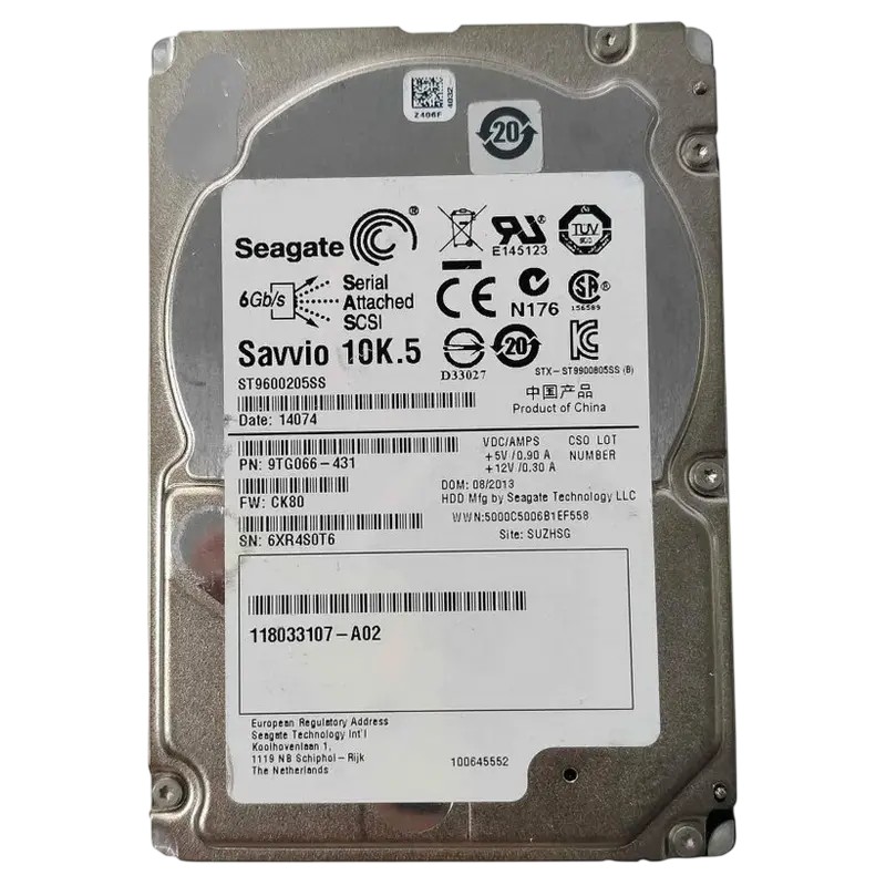 HDD Seagate 600GB SAS 10K 6G 2.5` ST9600205SS