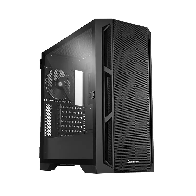 Компьютерный корпус Chieftec GA-01B-M-OP, Midi-Tower, , Чёрный