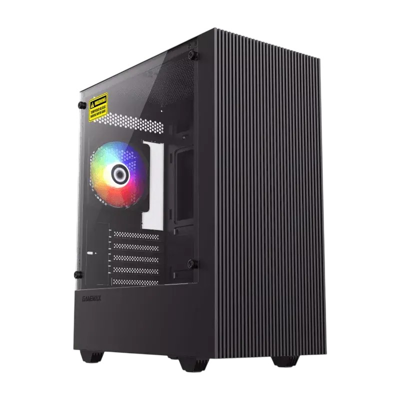 Компьютерный корпус Gamemax Edge, Micro-ATX, Без блока питания, Чёрный