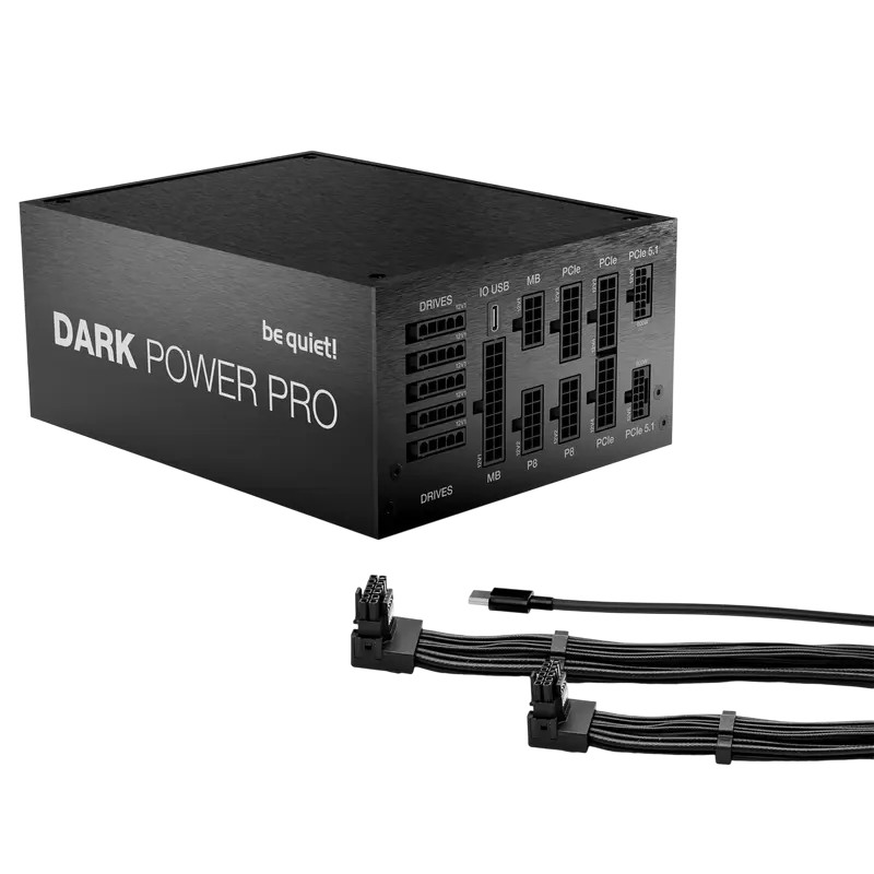 Power Supply ATX 1300W be quiet! DARK POWER PRO 14 IO, 80+ Titanium, 135mm, Active PFC, Full Bridge