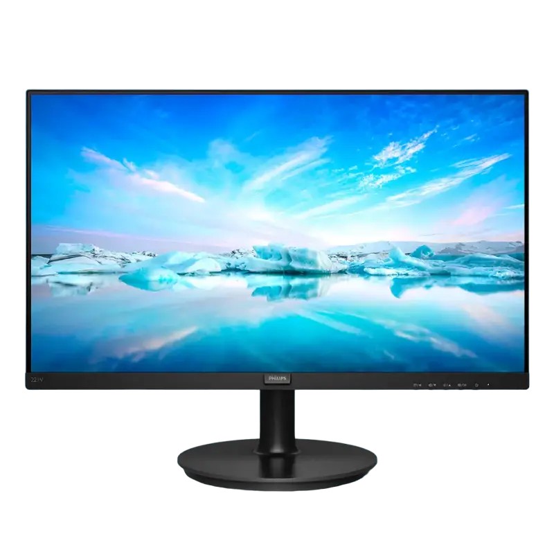 21,5" Монитор PHILIPS 221V8, VA 1920x1080 FHD, Чёрный