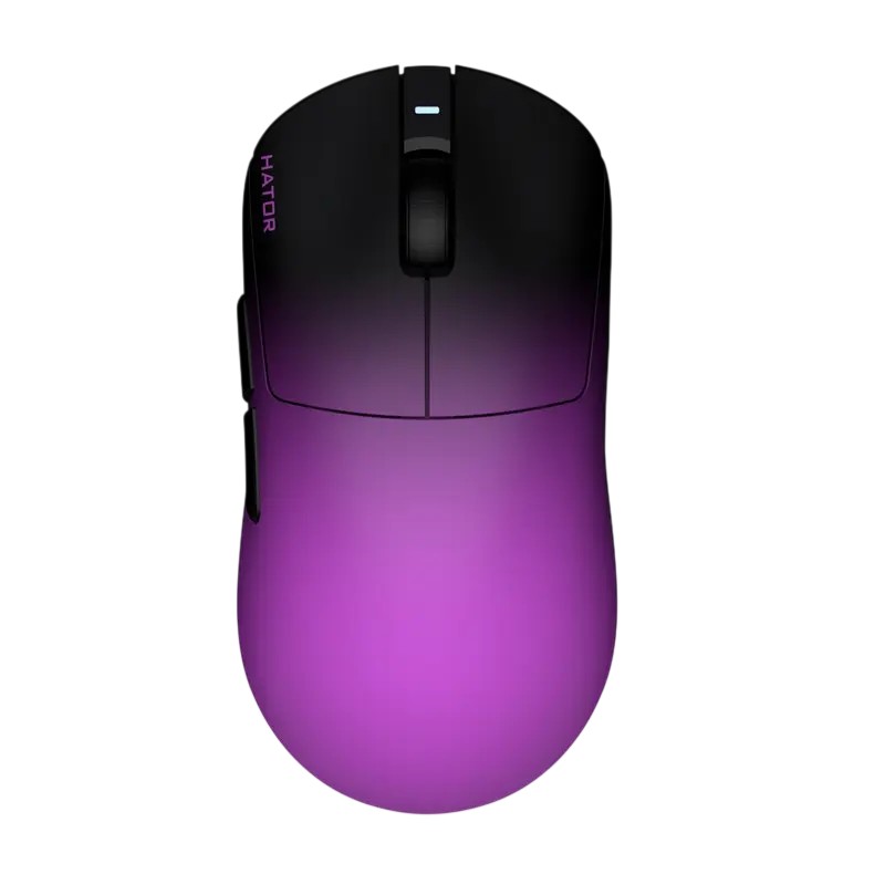 Gaming Mouse HATOR Quasar 3 Ultima 8K Wireless, Negru | Violet