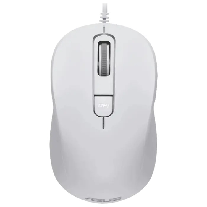 Mouse ASUS MU101C Silent, Alb
