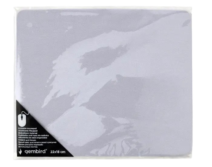 Коврик для мыши Gembird MP-PRINT-S, 220мм x 180мм, Белый