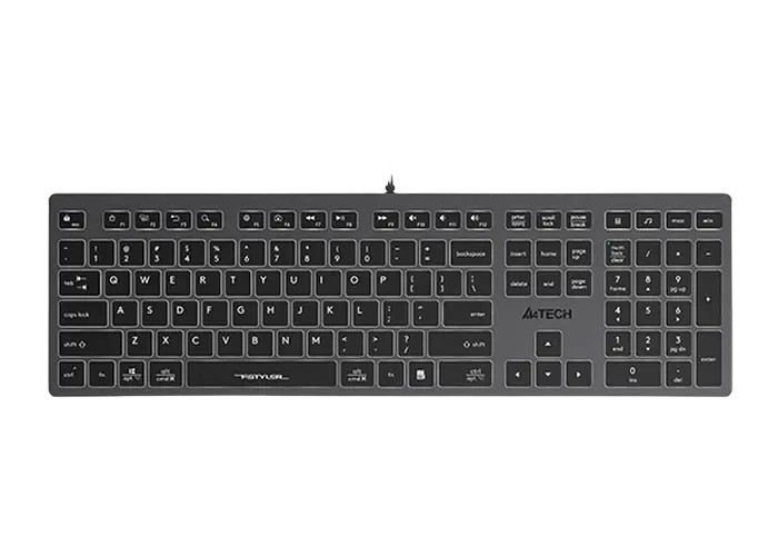 Tastatură A4Tech FX60, Cu fir, Gri