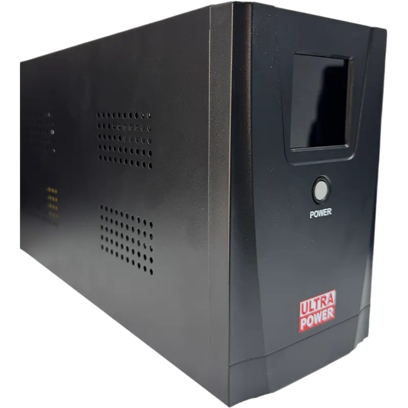 UPS Ultra Power UPS2000MC 2000VA/1200W, Tower, LCD, AVR, USB, RJ11/RJ45, 2*Schuko sockets, metal case