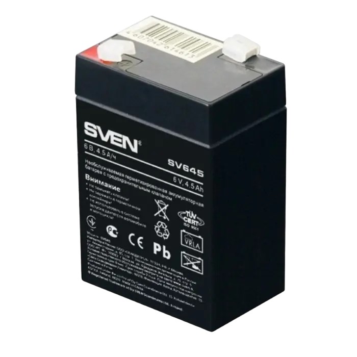 Echipament de alimentare Acumulator UPS SVEN SV-0222064, 6V 4,5
