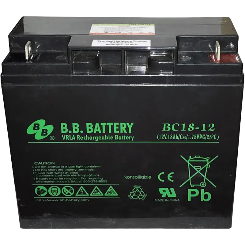Echipament de alimentare Acumulator UPS B.B. BC18-12, 12V, 18Ah