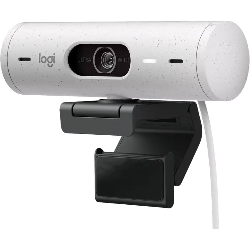 Веб-камера Logitech BRIO 500, Full-HD 1080P, Белый
