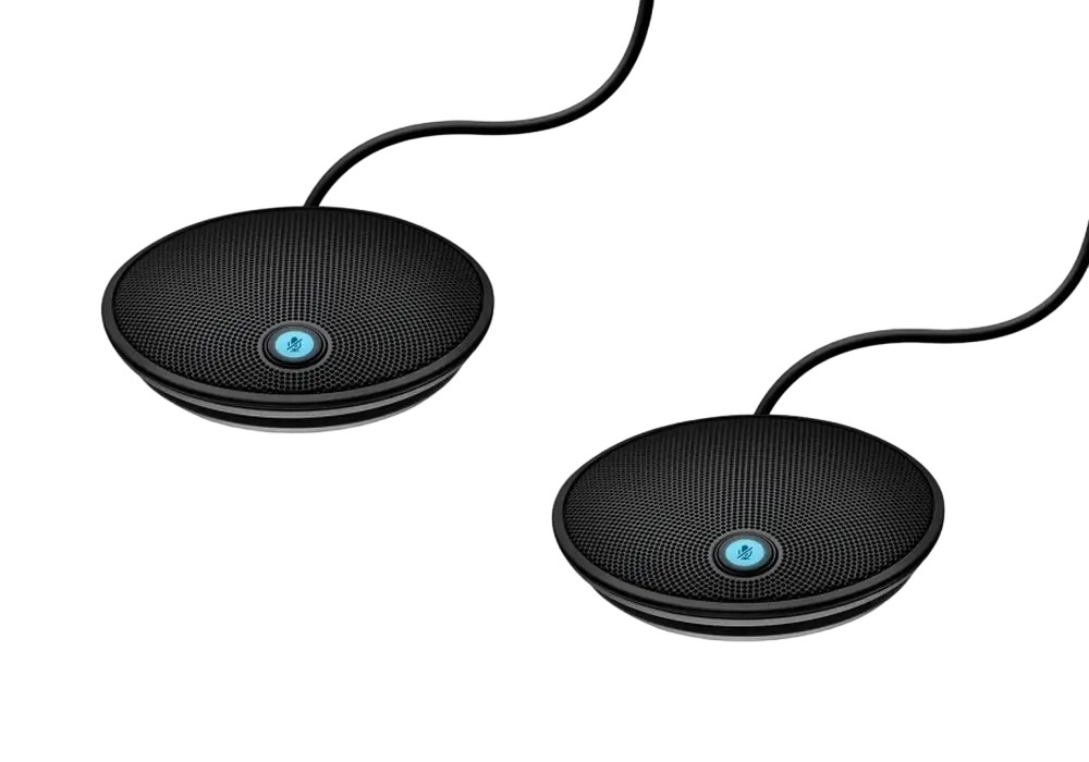 Микрофон для камеры Logitech GROUP Expansion Mics, Беспроводной, Чёрный