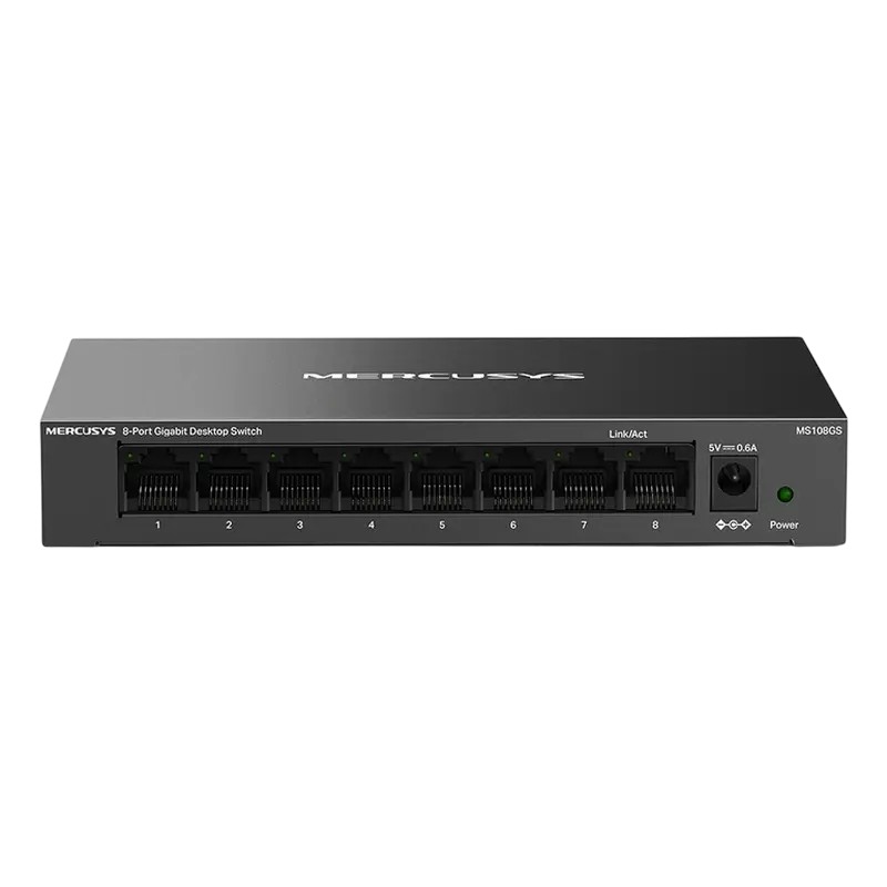 Сетевой коммутатор MERCUSYS MS108GS, 8x 10/100/1000 Мбит/с