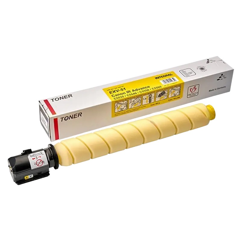 Toner Integral Compatible EXV-51, Galben